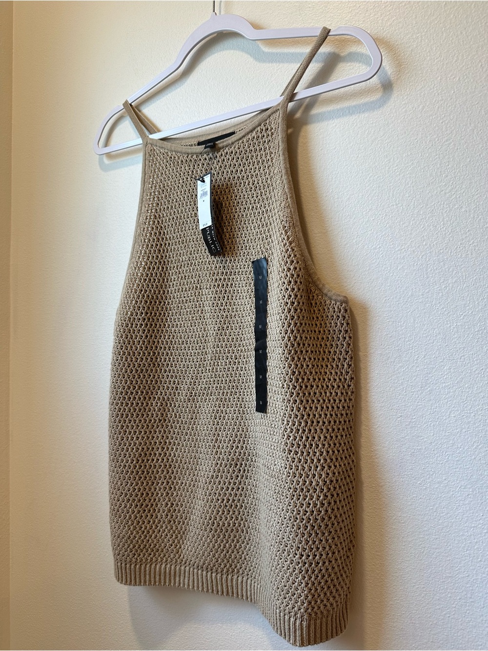 Banana Republic Tan Open-Knit Tank Top - Picture 7 of 10